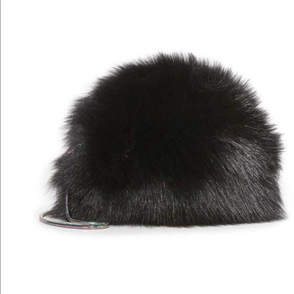 Black DVF Diane von Furstenberg puff mini bag